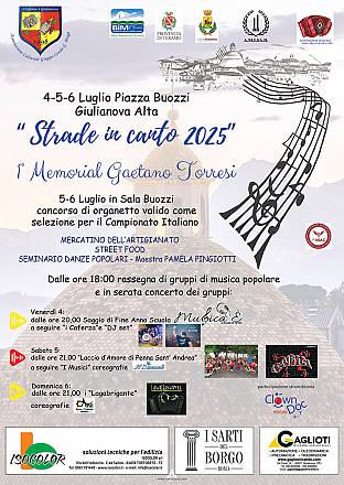Strade in canto 2025 1° memorial gaetano torresi